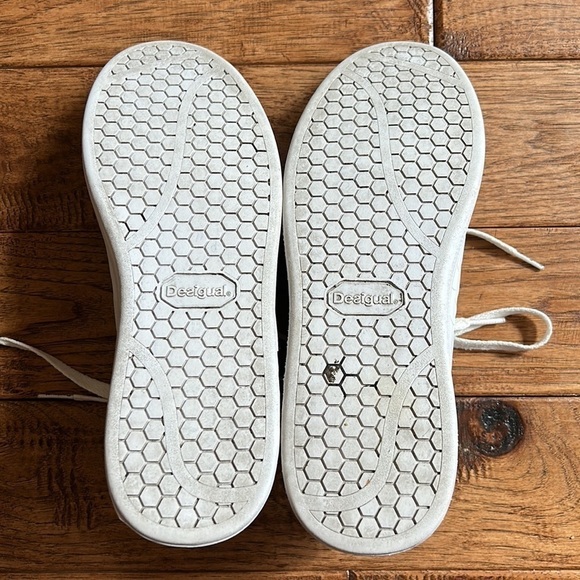 DESIGUAL Retro Court Atlantis Lace Up Sneakers White Size 10 - Picture 13 of 14